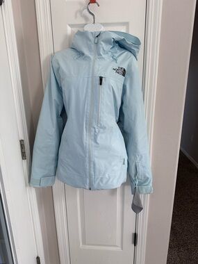 The North Face Pale Blue Women's Hooded Shell Jacket